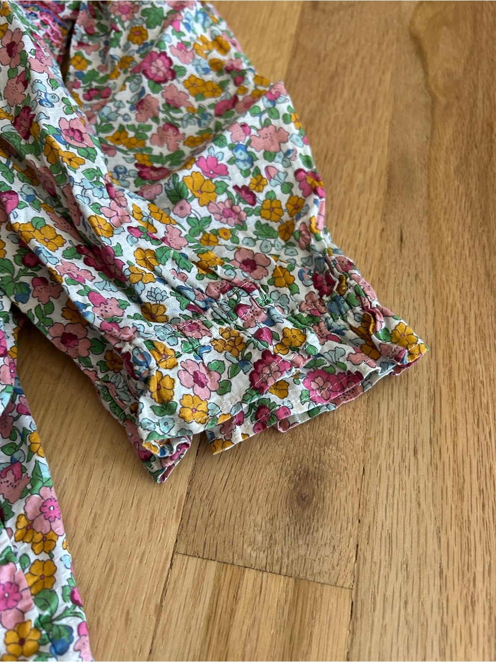 Mini boden smocked floral embroidered dress 4-5y lined pockets - Picture 6 of 10